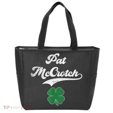 PAT McCROTCH Irish Pub Shamrock Funny St Patrick's Day Tote Bag