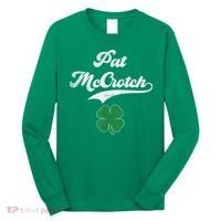 PAT McCROTCH Irish Pub Shamrock Funny St Patrick's Day Long Sleeve Shirt thumb 0