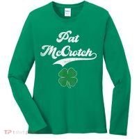PAT McCROTCH Irish Pub Shamrock Funny St Patrick's Day Women's Long Sleeve Shirt thumb 0
