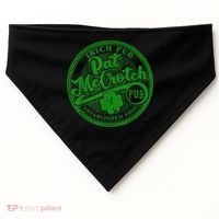PAT McCROTCH Irish Pub Shamrock Funny St Patrick's Day USA-Made Doggie Bandana thumb 0