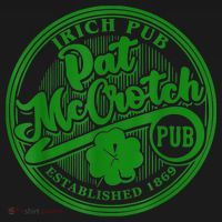 PAT McCROTCH Irish Pub Shamrock Funny St Patrick's Day Apron thumb 3