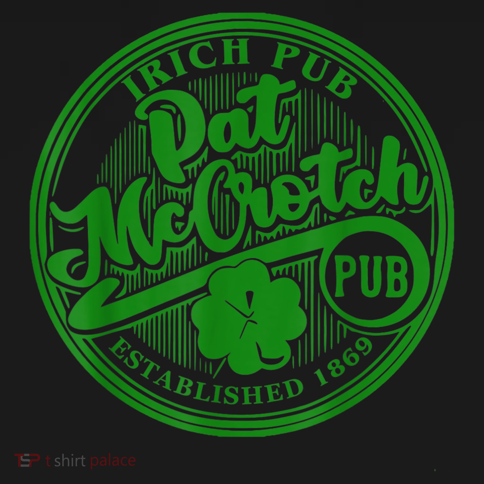 PAT McCROTCH Irish Pub Shamrock Funny St Patrick's Day Sweatshirt