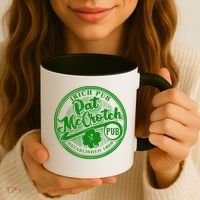 PAT McCROTCH Irish Pub Shamrock Funny St Patrick's Day Coffee Mug thumb 3