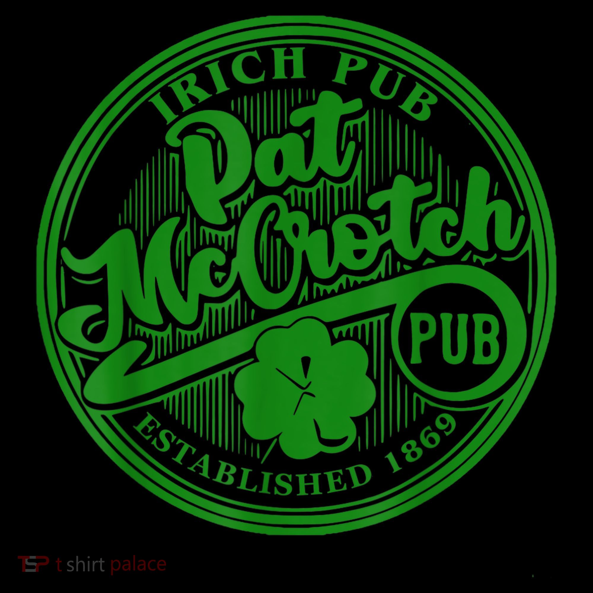 PAT McCROTCH Irish Pub Shamrock Funny St Patrick's Day Ornament