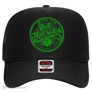 PAT McCROTCH Irish Pub Shamrock Funny St Patrick's Day Hat