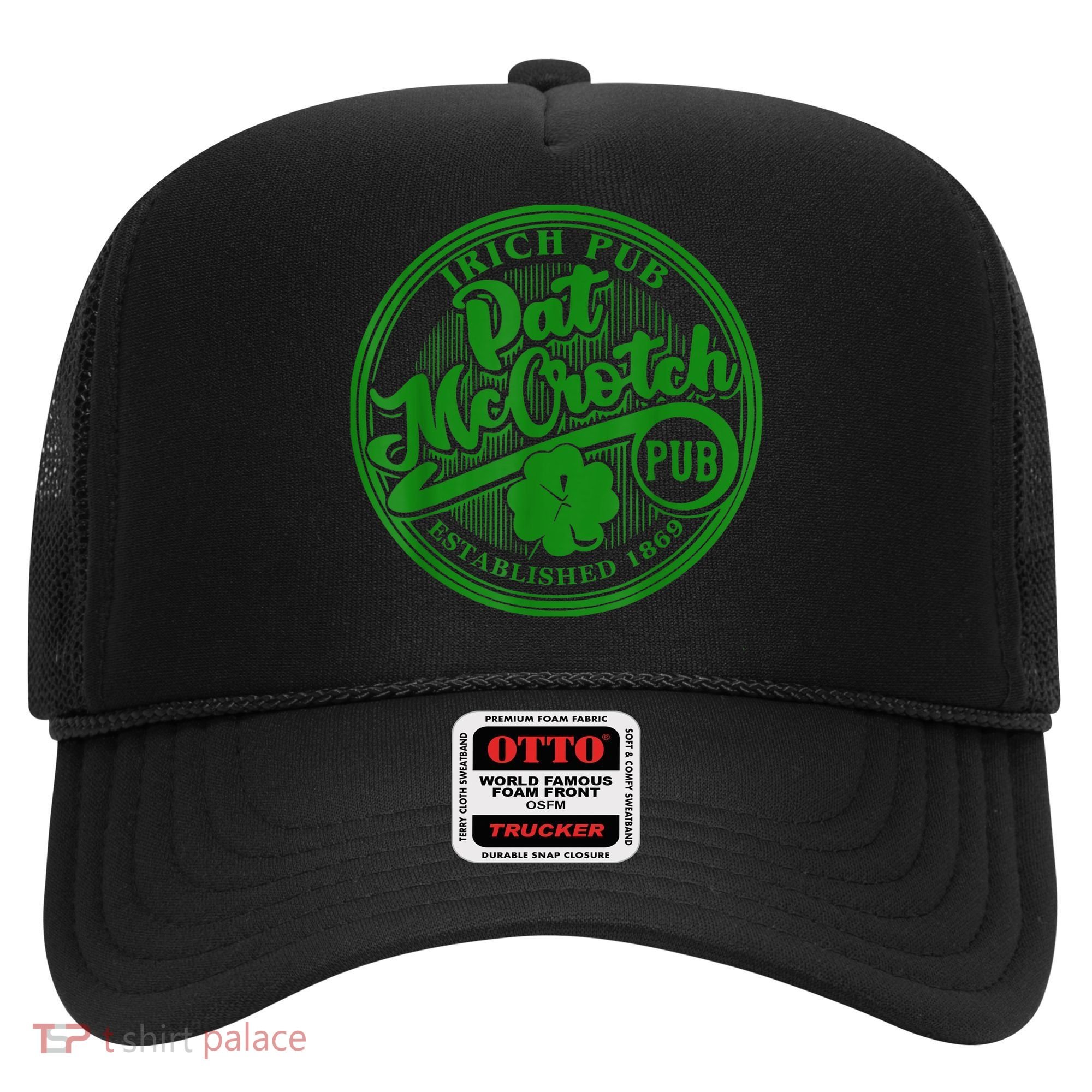PAT McCROTCH Irish Pub Shamrock Funny St Patrick's Day Hat