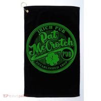 PAT McCROTCH Irish Pub Shamrock Funny St Patrick's Day Golf Towel thumb 0