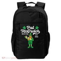Pat Mccrotch Irish Pub Funny Leprechaun St Patricks Day Backpack thumb 0