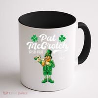 Pat Mccrotch Irish Pub Funny Leprechaun St Patricks Day Coffee Mug thumb 1