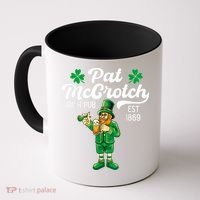 Pat Mccrotch Irish Pub Funny Leprechaun St Patricks Day Coffee Mug thumb 0