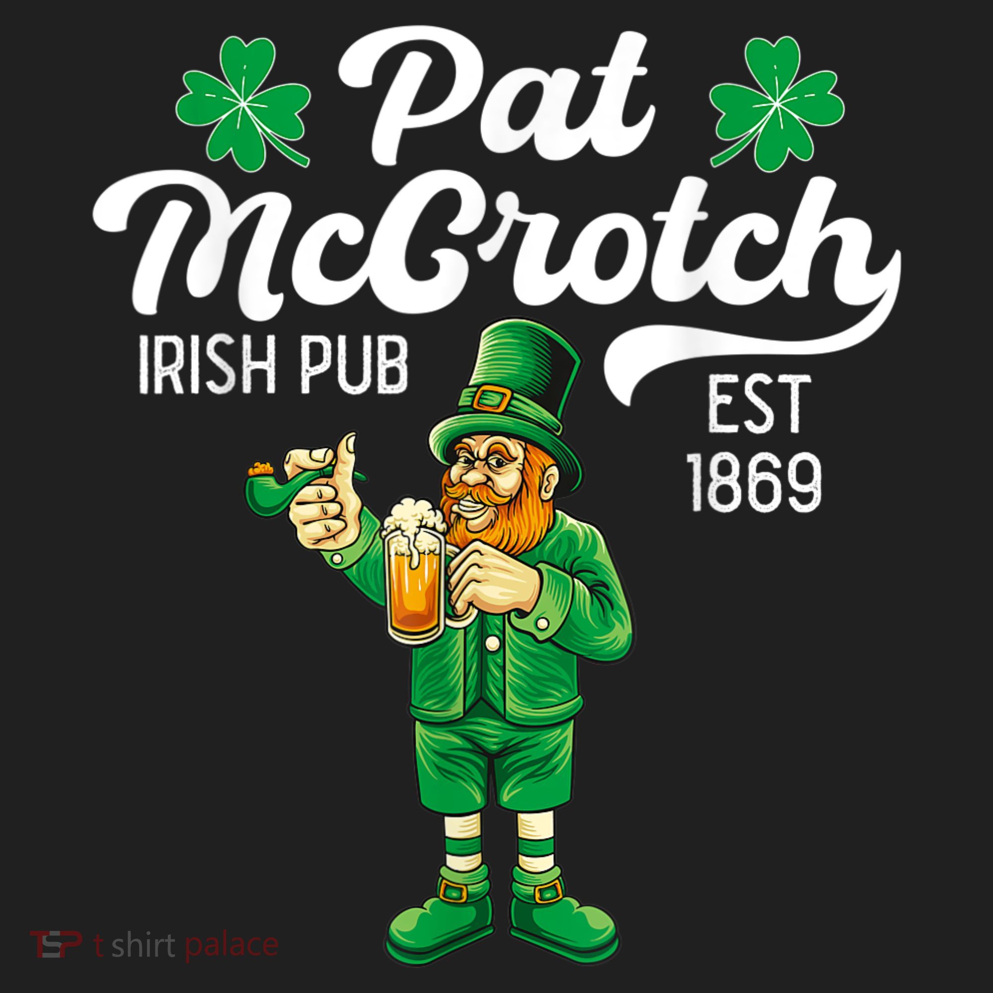 Pat Mccrotch Irish Pub Funny Leprechaun St Patricks Day Beanie