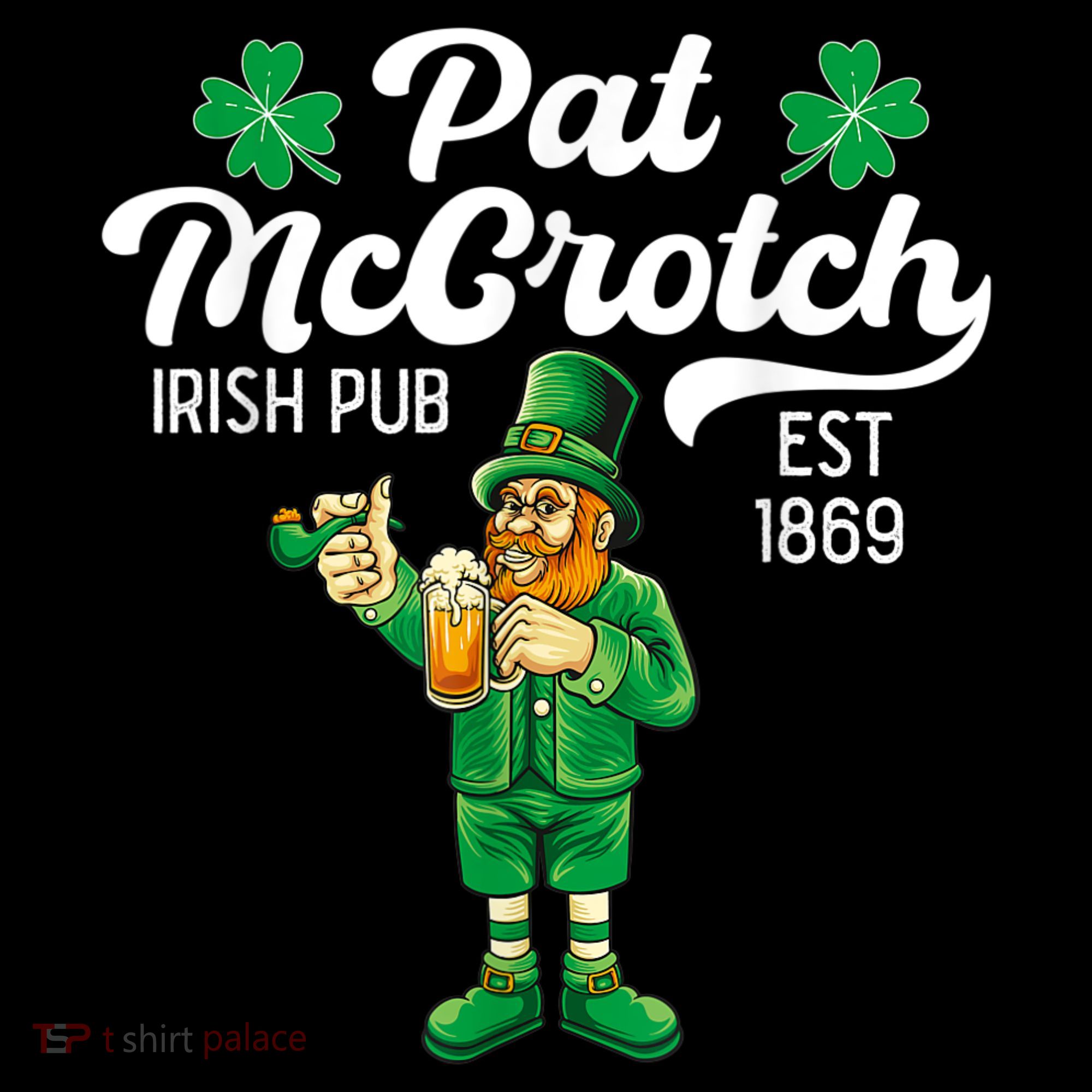 Pat Mccrotch Irish Pub Funny Leprechaun St Patricks Day Women's Hoodie
