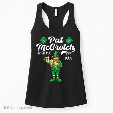 Pat Mccrotch Irish Pub Funny Leprechaun St Patricks Day Women's Tank Top