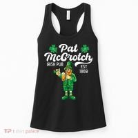 Pat Mccrotch Irish Pub Funny Leprechaun St Patricks Day Women's Tank Top thumb 0