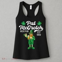 Pat Mccrotch Irish Pub Funny Leprechaun St Patricks Day Women's Tank Top thumb 3