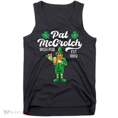 Pat Mccrotch Irish Pub Funny Leprechaun St Patricks Day Tank Top