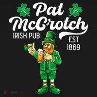 Pat Mccrotch Irish Pub Funny Leprechaun St Patricks Day Women's Long Sleeve Shirt thumb 2