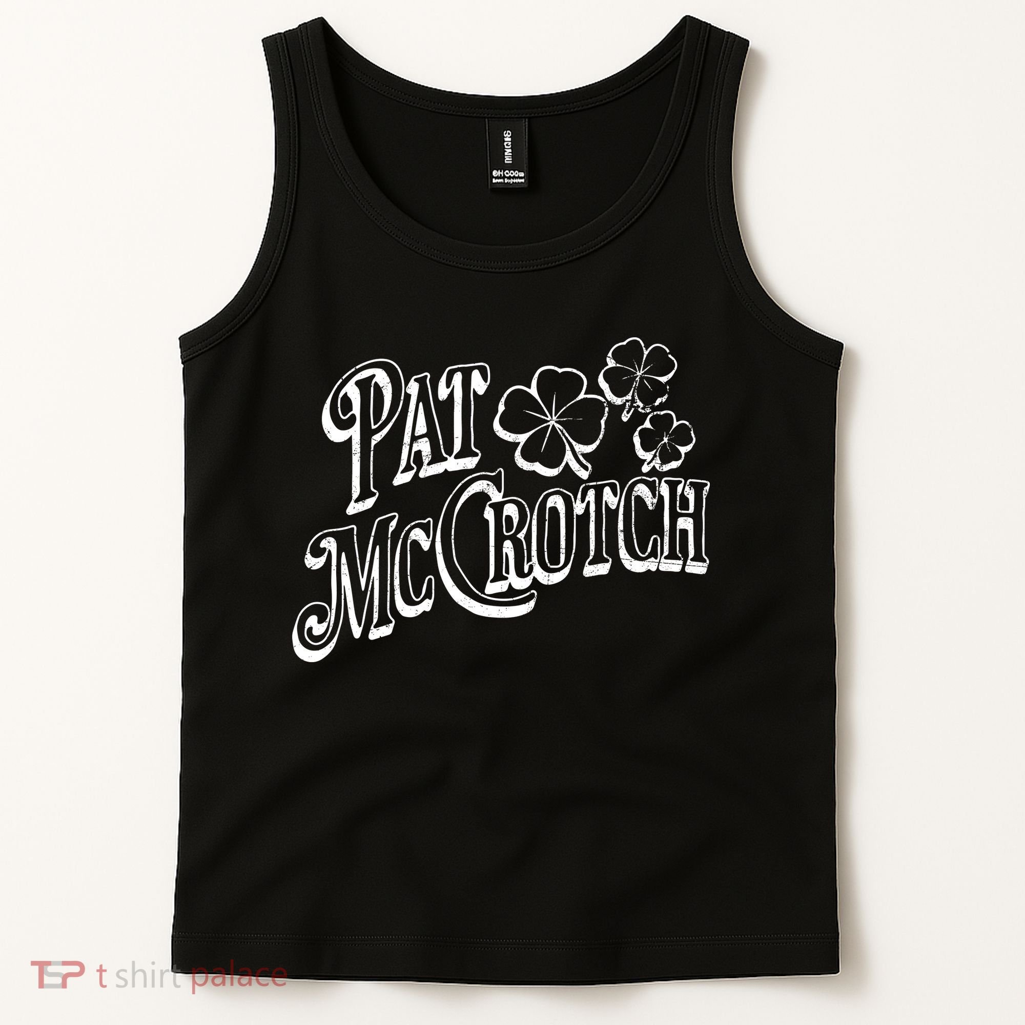 Pat Mccrotch Irish Pub St. PattyS Day Lucky Clover Tank Top