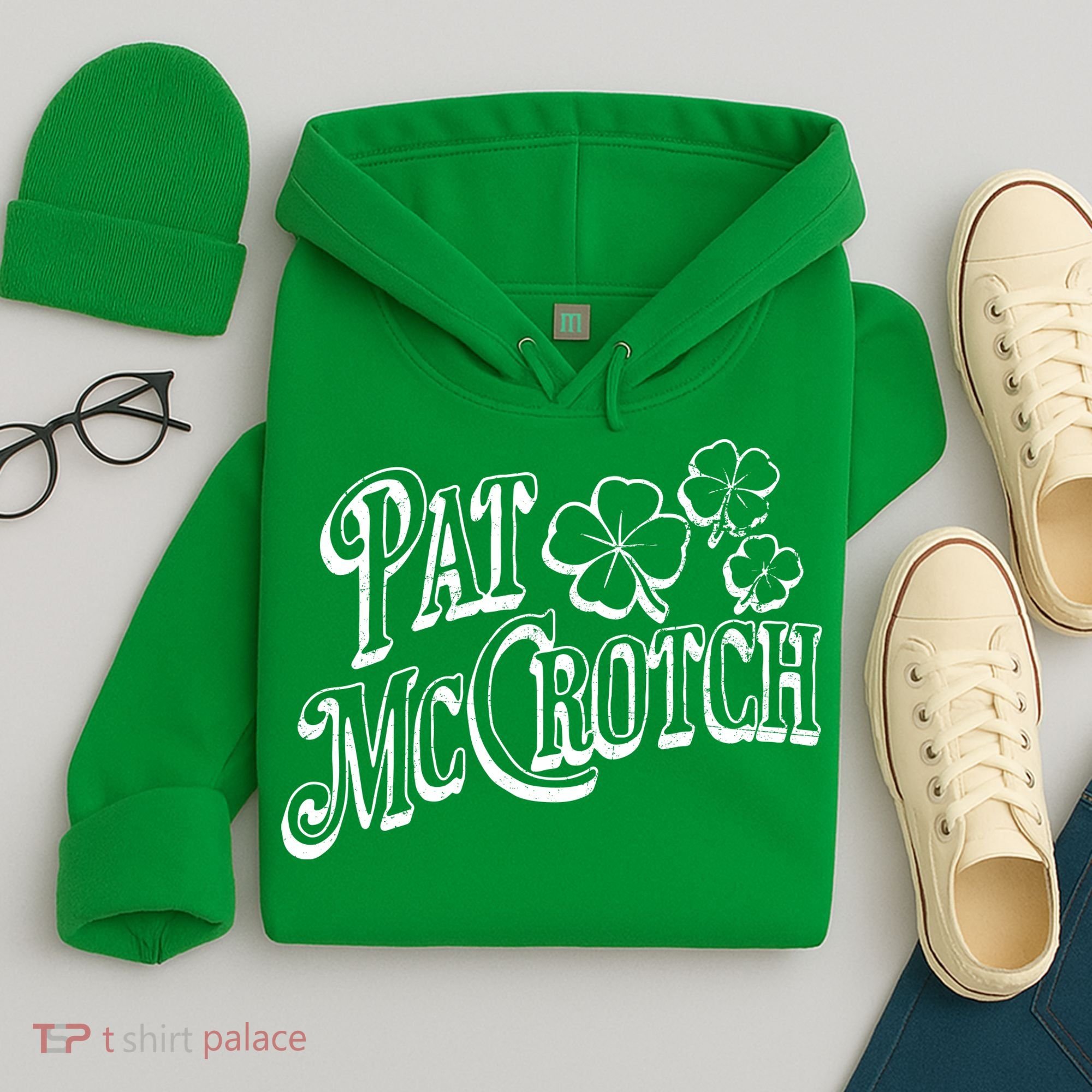 Pat Mccrotch Irish Pub St. PattyS Day Lucky Clover Hoodie