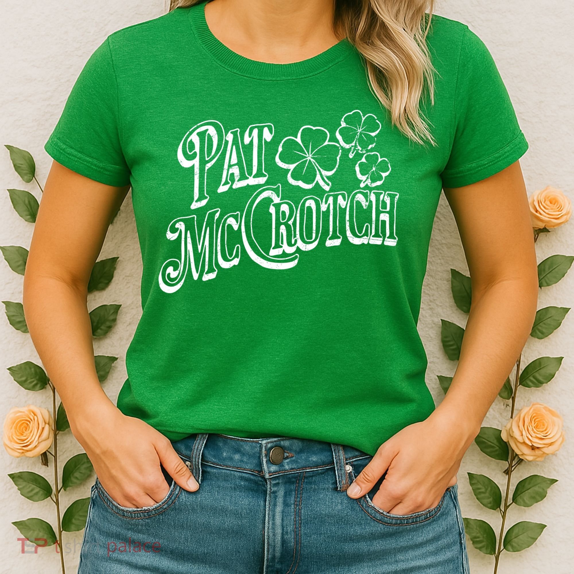 Pat Mccrotch Irish Pub St. PattyS Day Lucky Clover Women's T-Shirt
