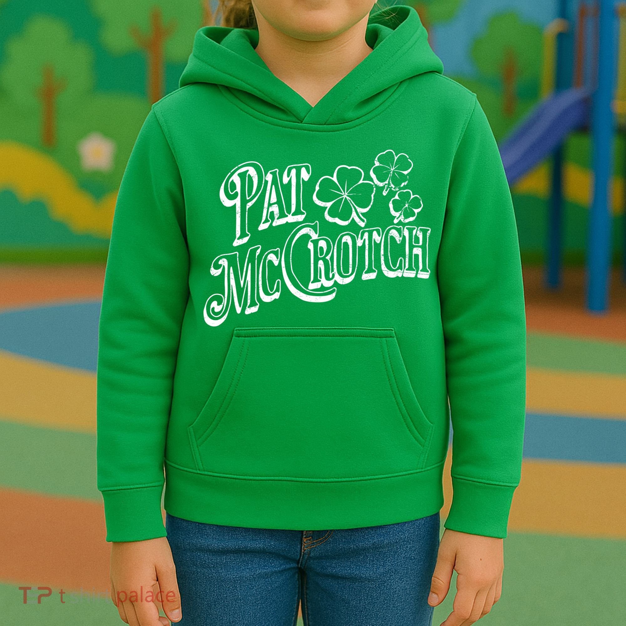 Pat Mccrotch Irish Pub St. PattyS Day Lucky Clover Kids Hoodie