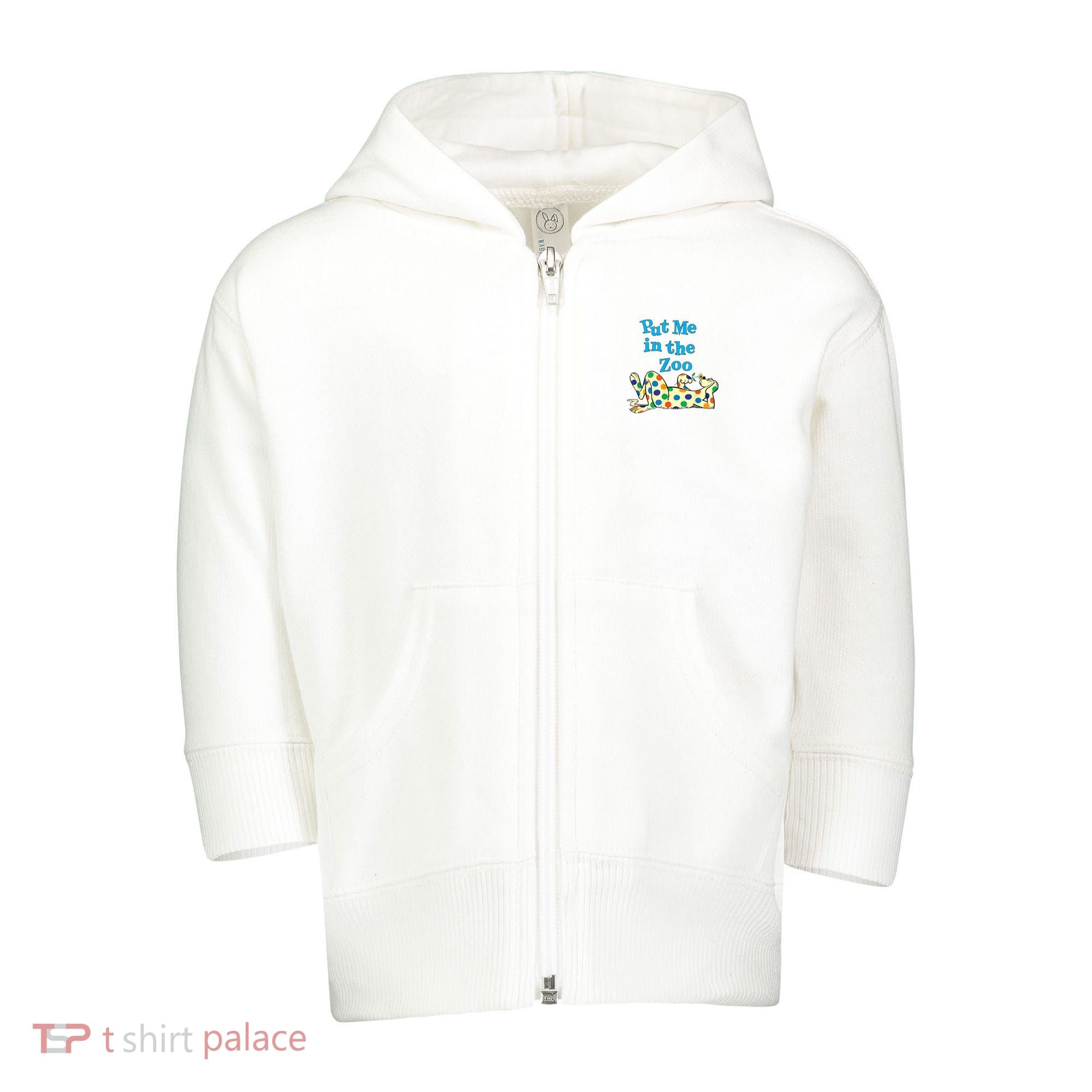 Put Me In The Zoo Costume For Kids Toddler Zip Fleece Hoodie