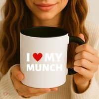 Proud Munch I Love My Munch I Heart My Munch Coffee Mug thumb 3