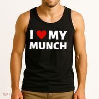 Proud Munch I Love My Munch I Heart My Munch Tank Top thumb 3