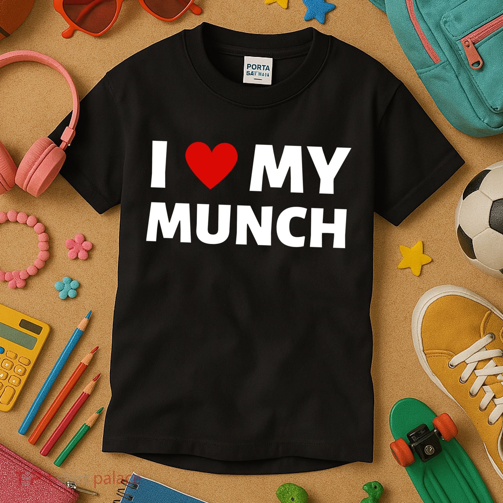 Proud Munch I Love My Munch I Heart My Munch Kids T-Shirt