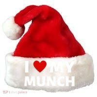 Proud Munch I Love My Munch I Heart My Munch Santa Hat thumb 0