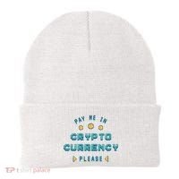 Pay Me In Crypto Currency Please Beanie thumb 0