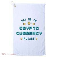 Pay Me In Crypto Currency Please Golf Towel thumb 0