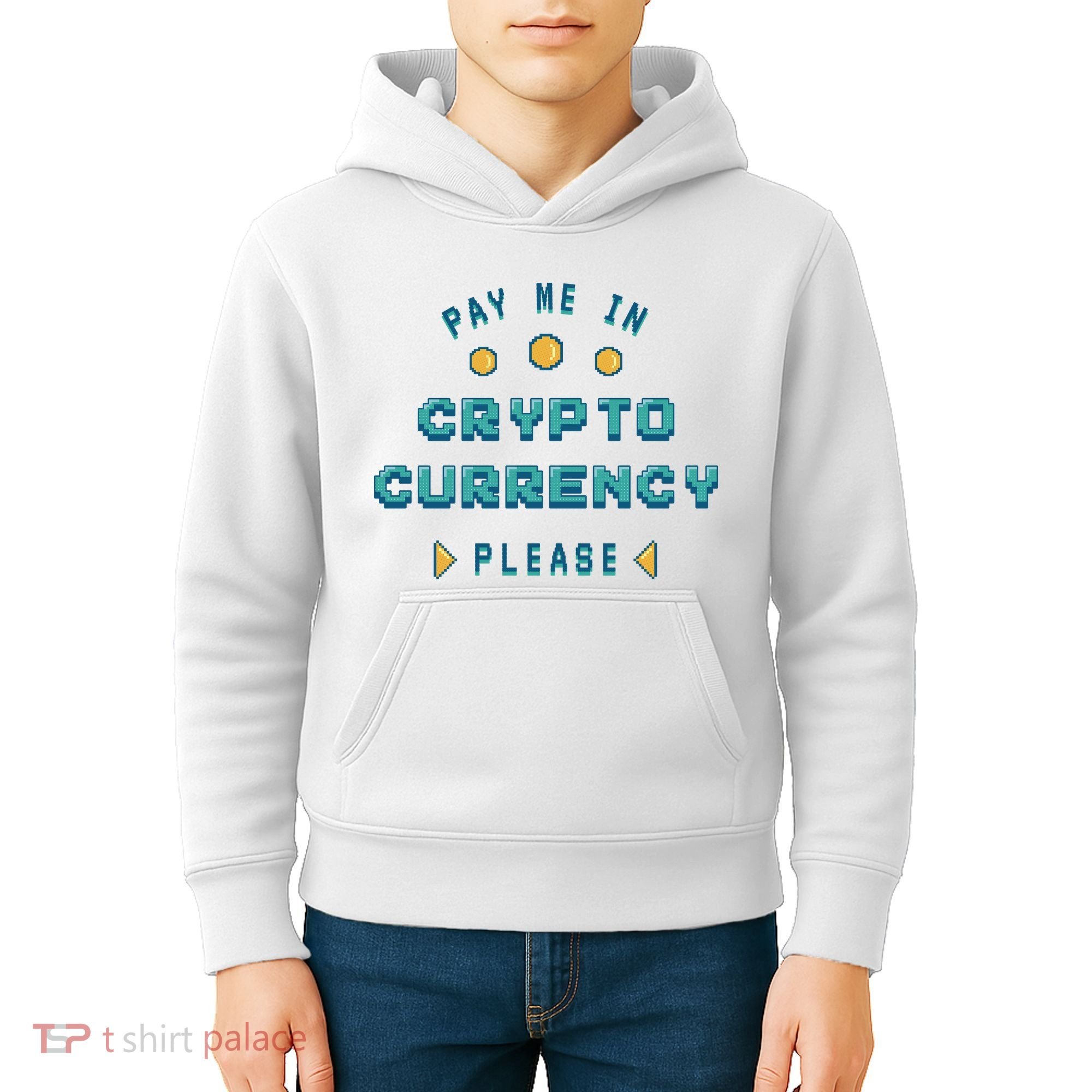Pay Me In Crypto Currency Please Kids Hoodie