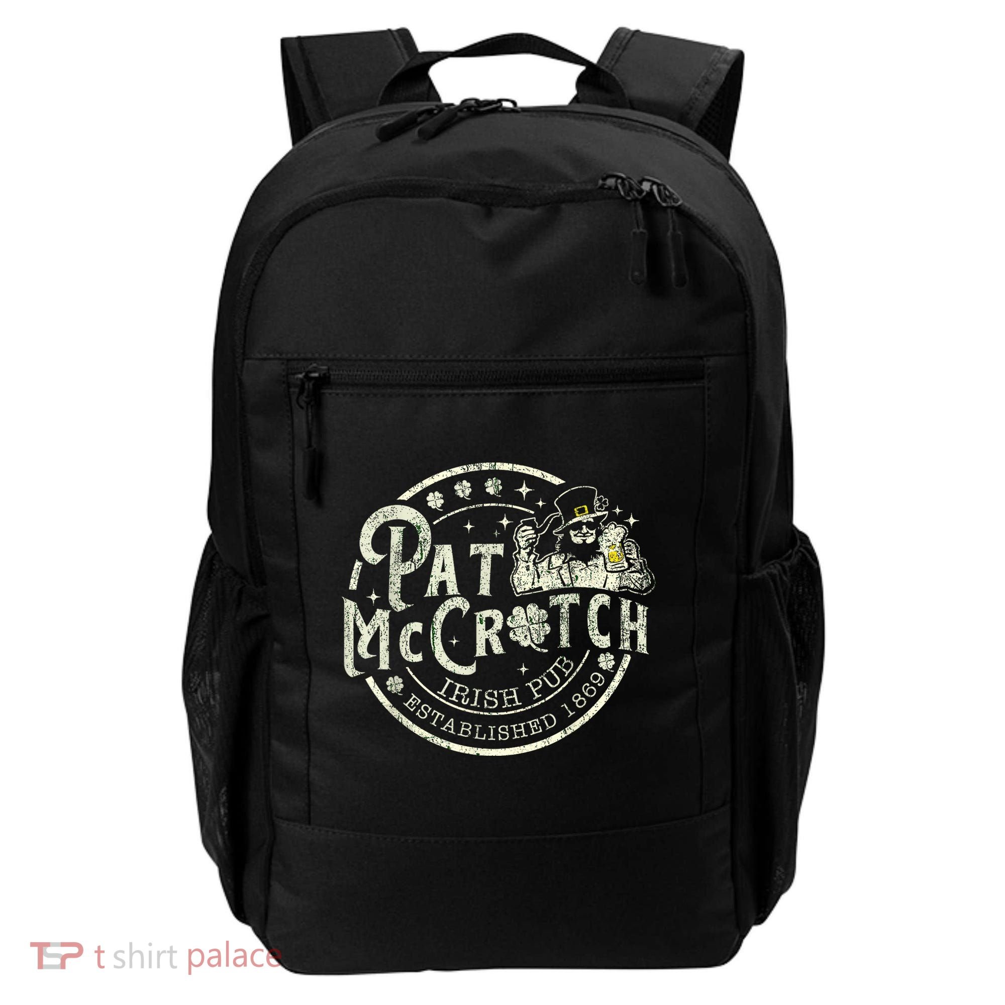 Pat Mccrotch Irish Pub Leprechaun Funny St PatrickS Day Backpack