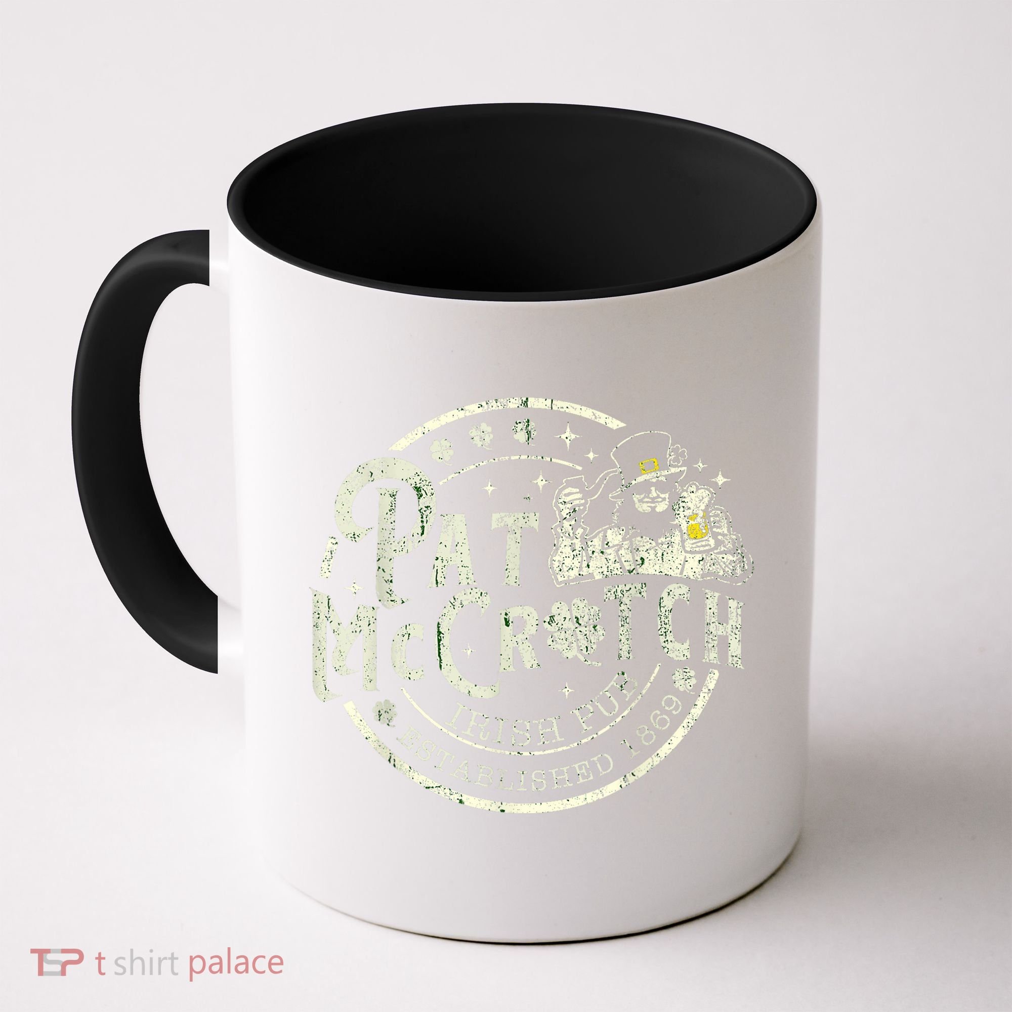 Pat Mccrotch Irish Pub Leprechaun Funny St PatrickS Day Coffee Mug