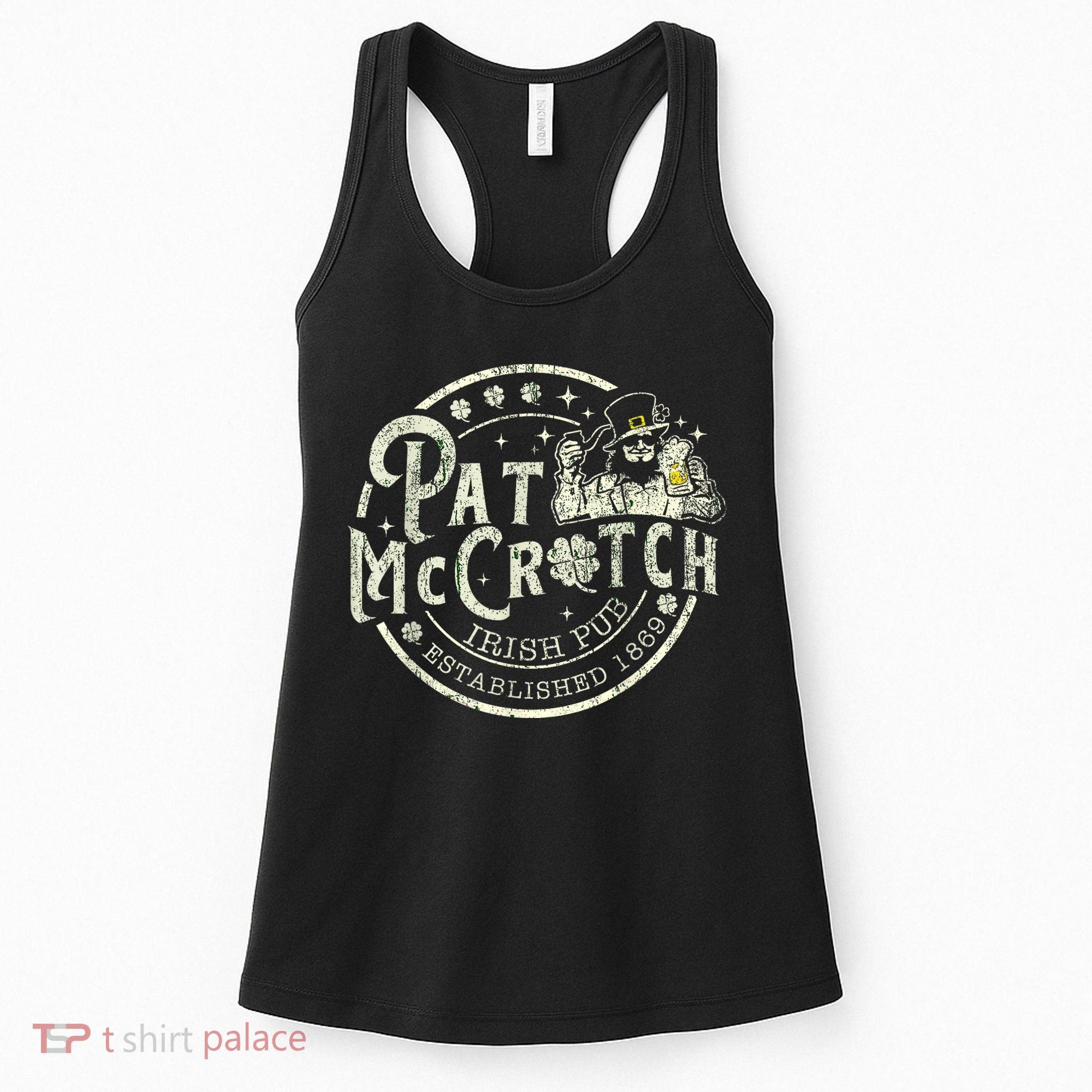 Pat Mccrotch Irish Pub Leprechaun Funny St PatrickS Day Women's Tank Top