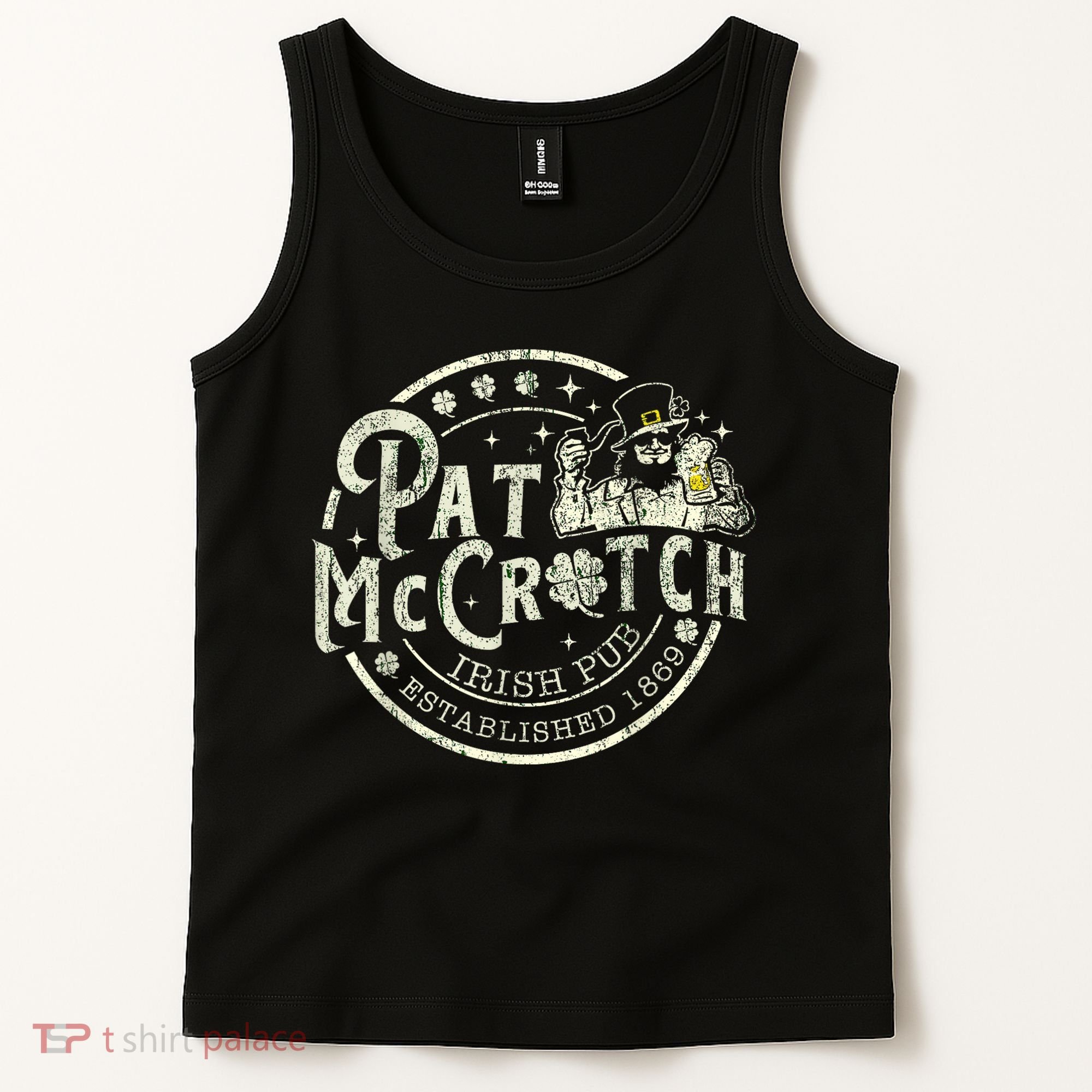 Pat Mccrotch Irish Pub Leprechaun Funny St PatrickS Day Tank Top