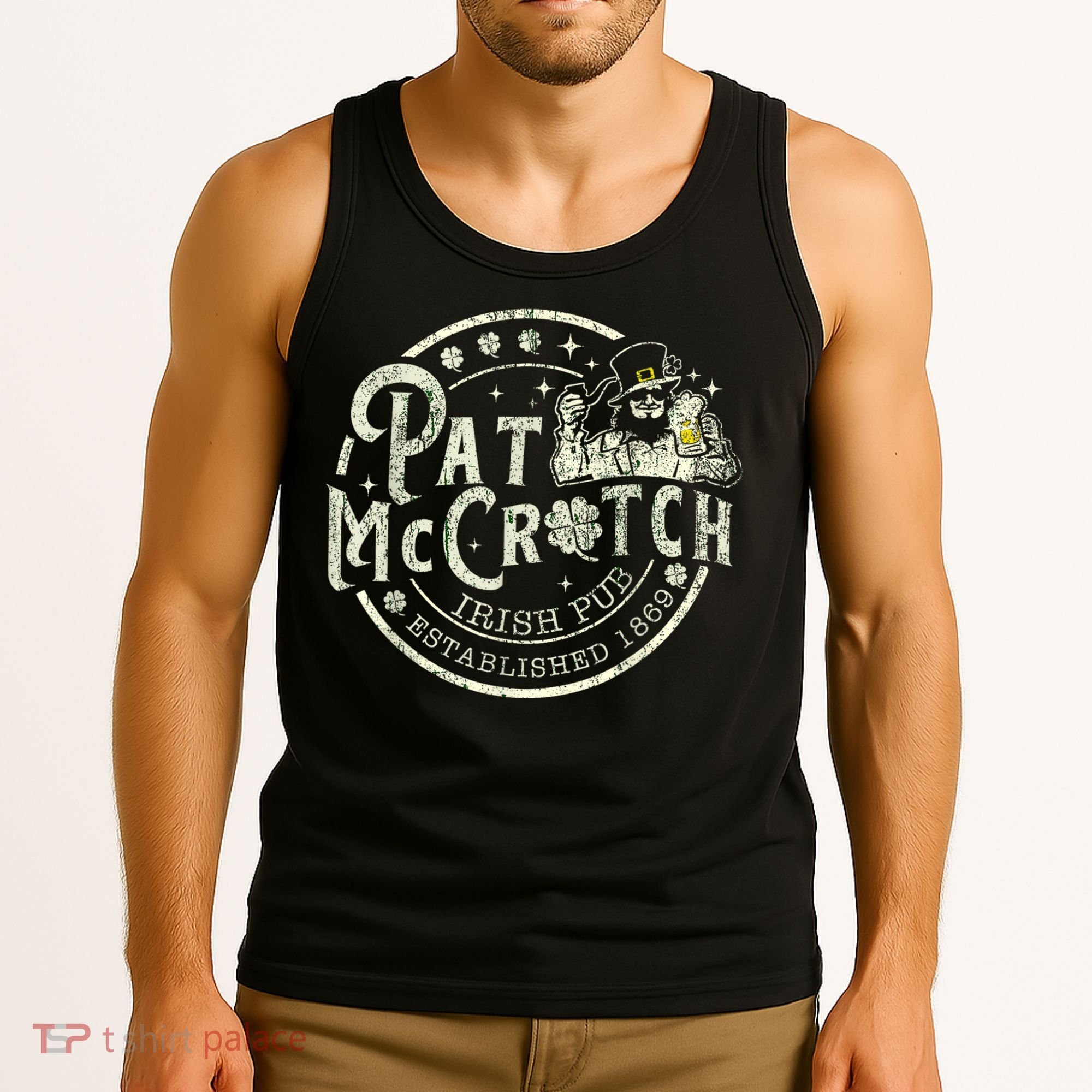 Pat Mccrotch Irish Pub Leprechaun Funny St PatrickS Day Tank Top
