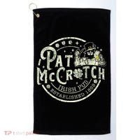 Pat Mccrotch Irish Pub Leprechaun Funny St PatrickS Day Golf Towel thumb 0