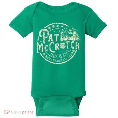 Pat Mccrotch Irish Pub Leprechaun Funny St PatrickS Day Baby Bodysuit