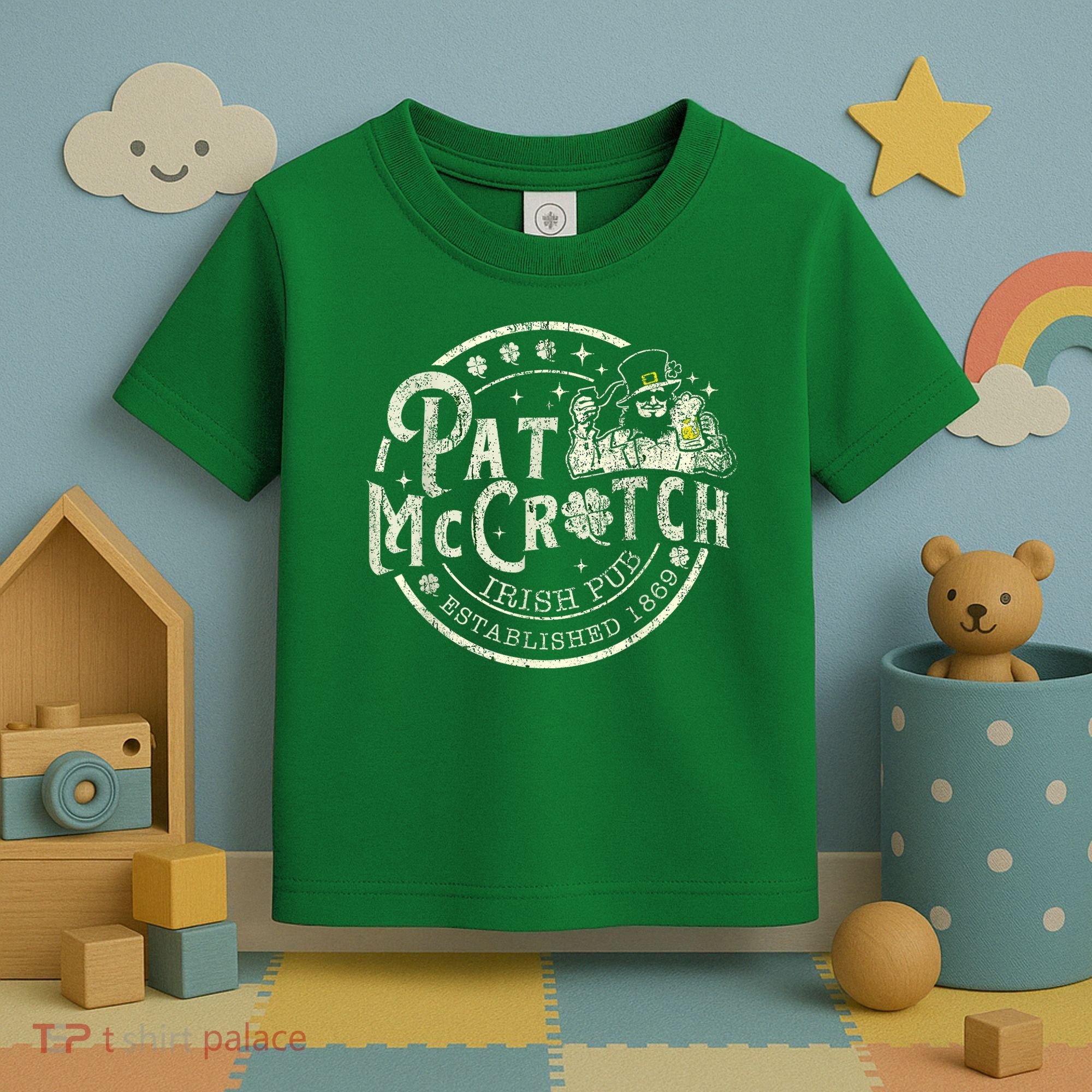 Pat Mccrotch Irish Pub Leprechaun Funny St PatrickS Day Toddler T-Shirt