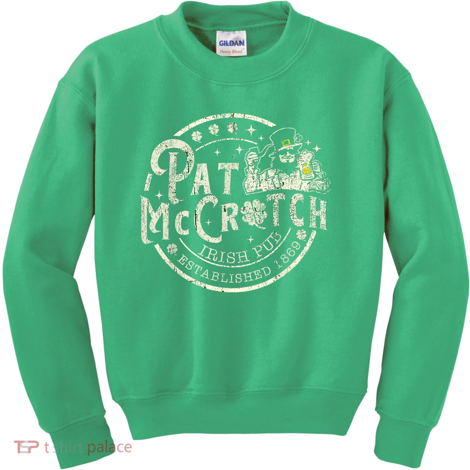 Pat Mccrotch Irish Pub Leprechaun Funny St PatrickS Day Kids Sweatshirt