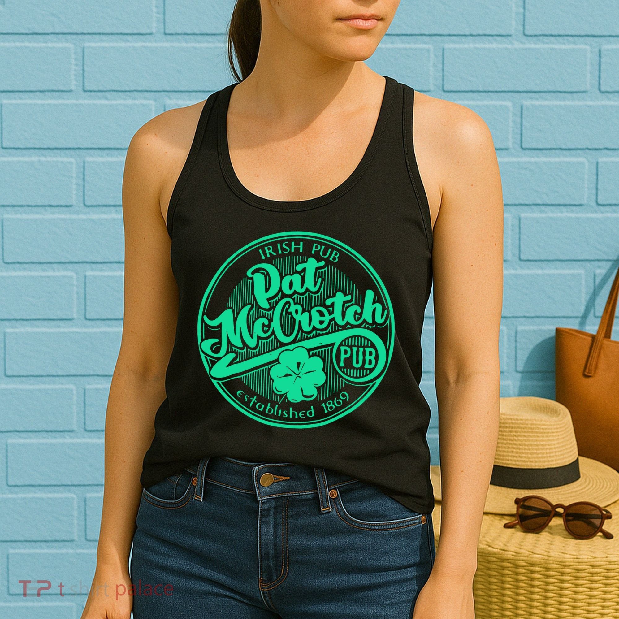 Pat Mccrotch Irish Pub Funny St PatrickS Day Dirty Adult Women's Tank Top