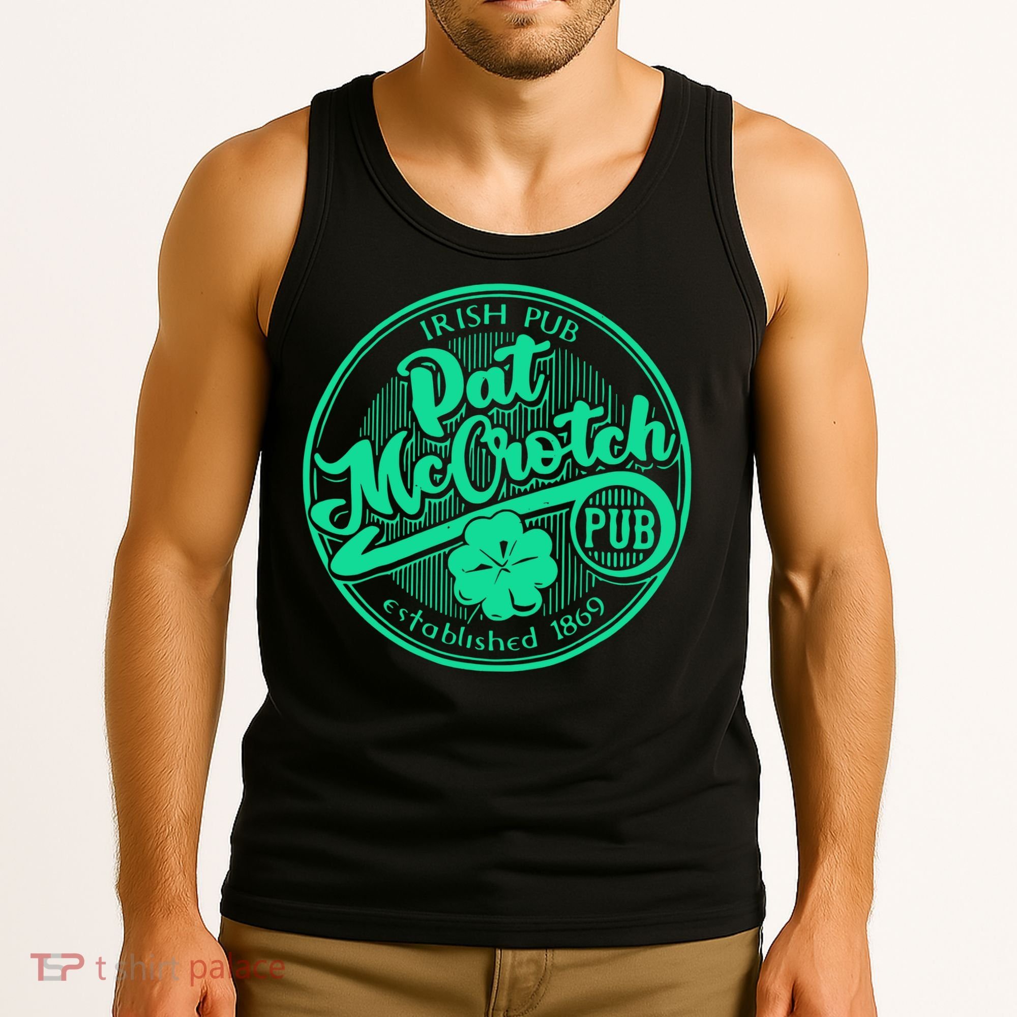 Pat Mccrotch Irish Pub Funny St PatrickS Day Dirty Adult Tank Top