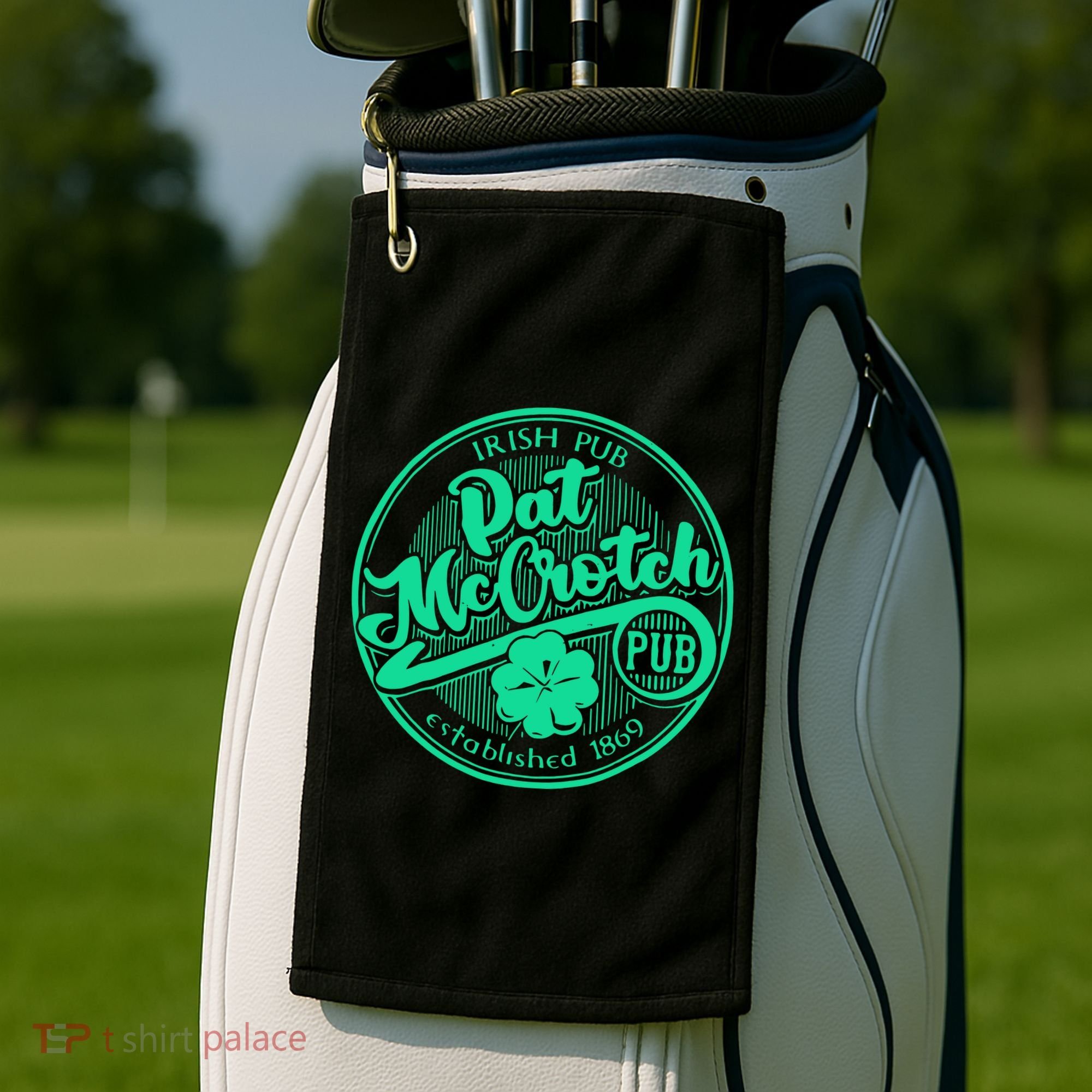 Pat Mccrotch Irish Pub Funny St PatrickS Day Dirty Adult Golf Towel