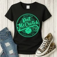 Pat Mccrotch Irish Pub Funny St PatrickS Day Dirty Adult Women's T-Shirt thumb 3
