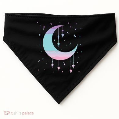 Pastel Moon Kawaii Pastel Goth USA-Made Doggie Bandana
