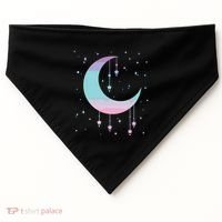 Pastel Moon Kawaii Pastel Goth USA-Made Doggie Bandana thumb 0