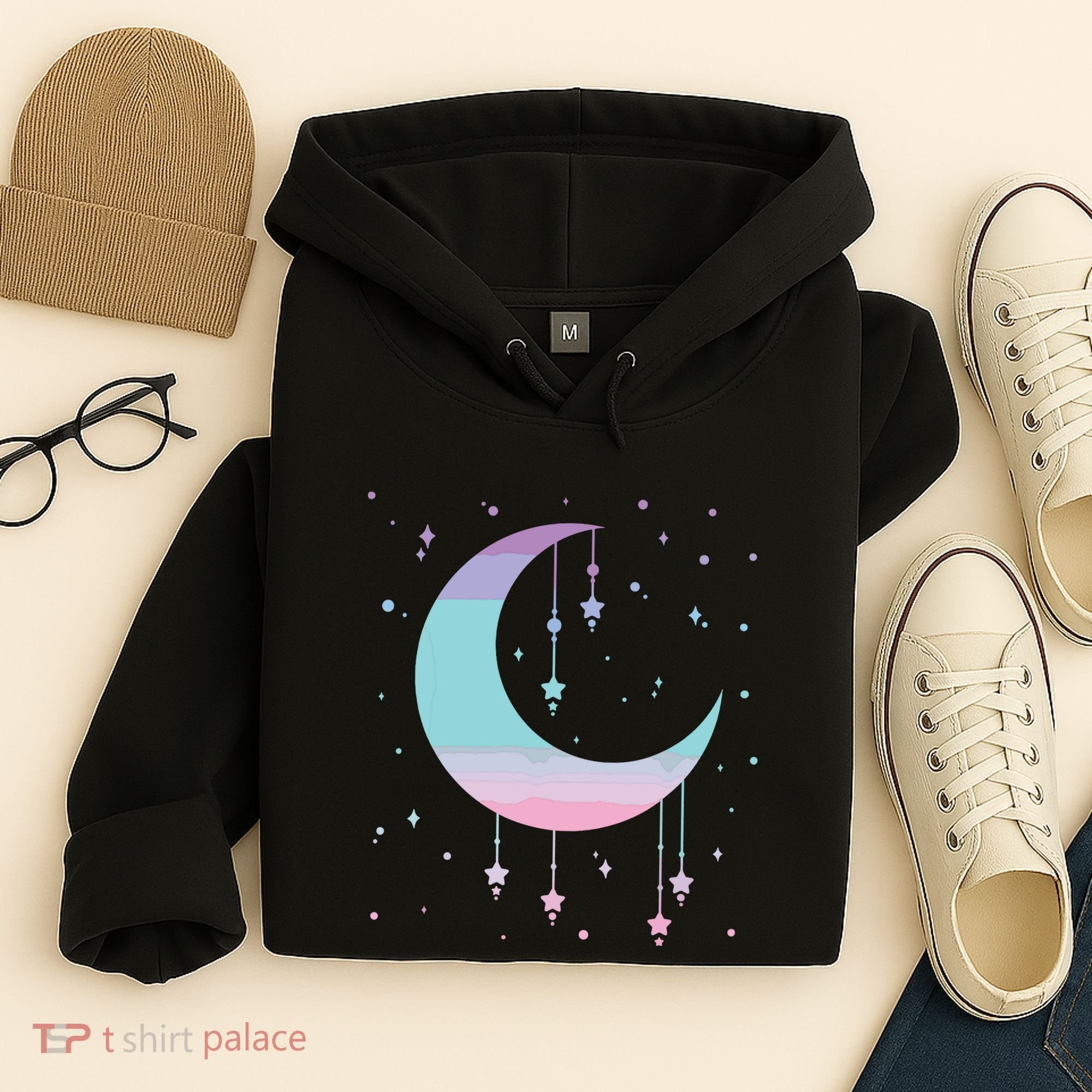 Pastel Moon Kawaii Pastel Goth Hoodie