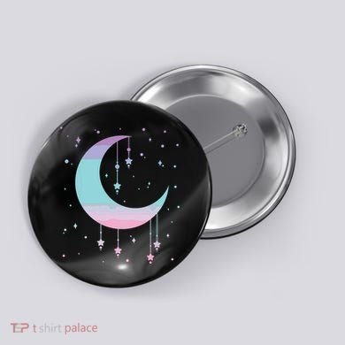 Pastel Moon Kawaii Pastel Goth Button